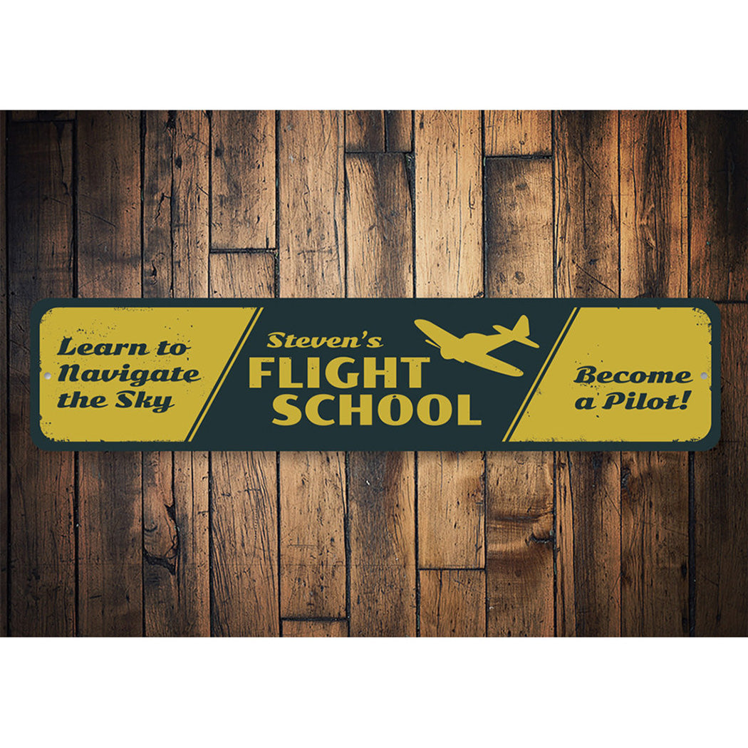 Flight School Sign