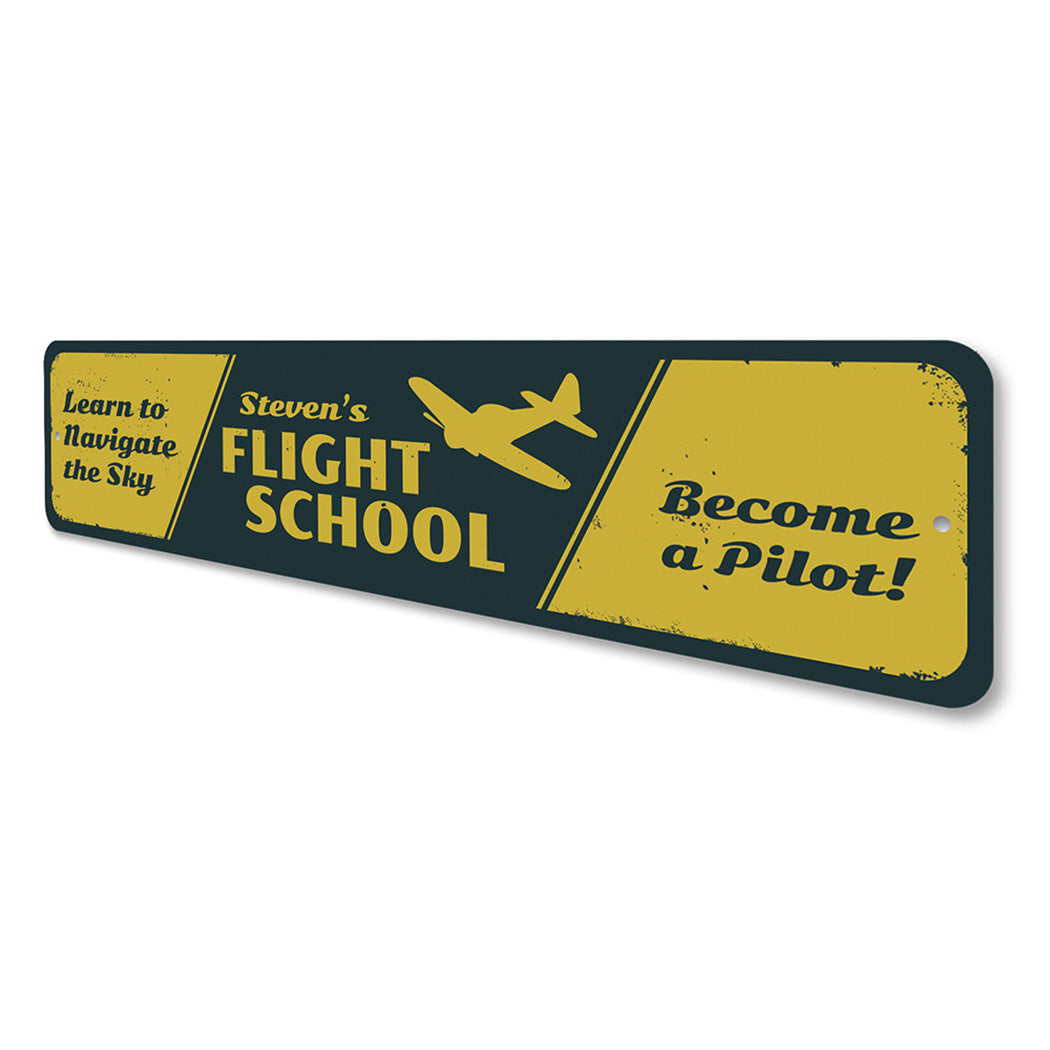 Flight School Sign