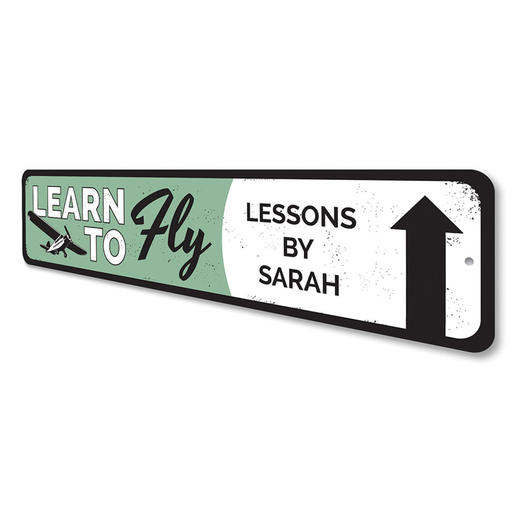 Learn To Fly Arrow Sign