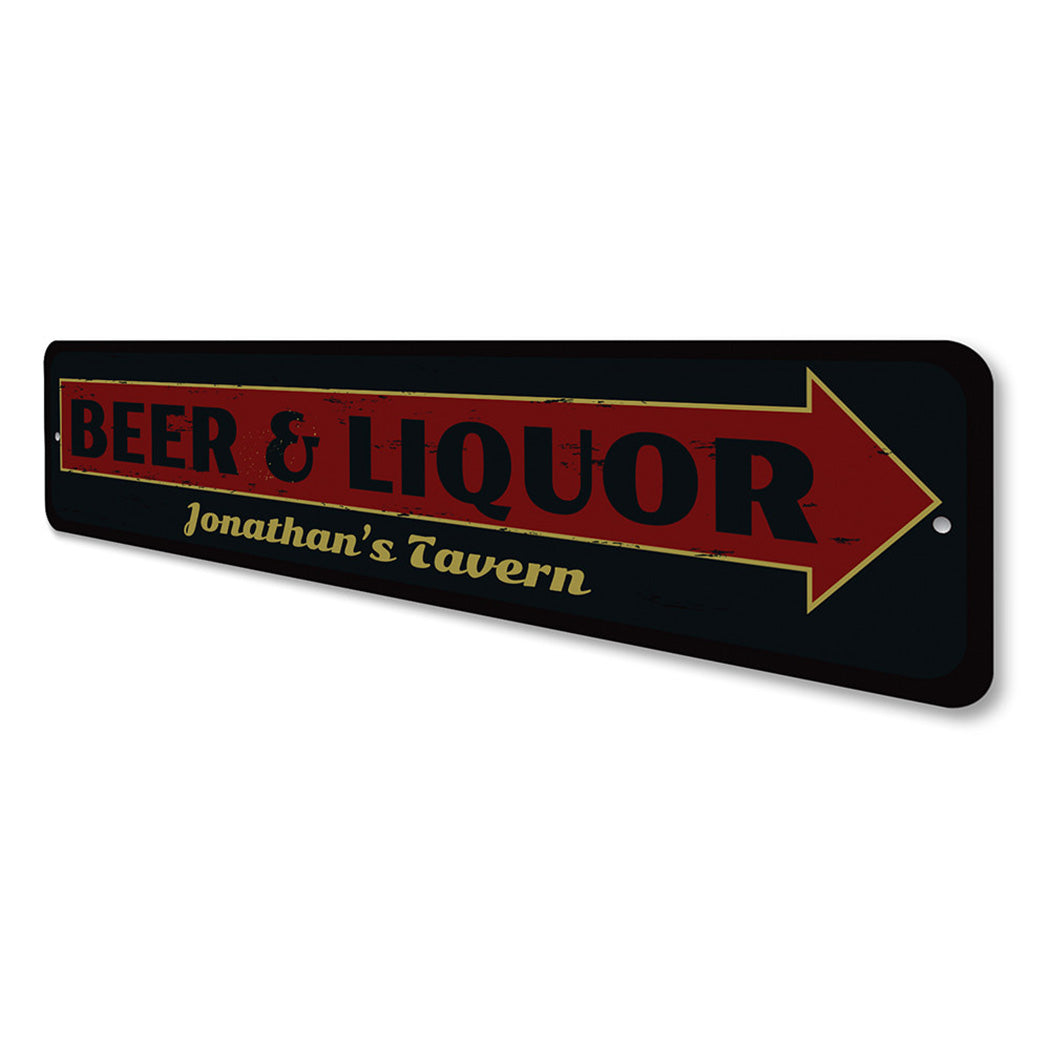 Beer & Liquor Sign