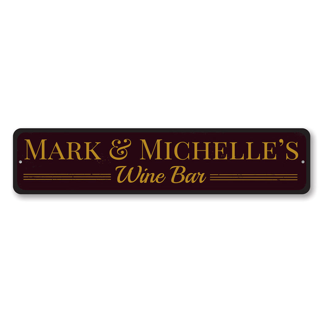 Home Wine Bar Metal Sign