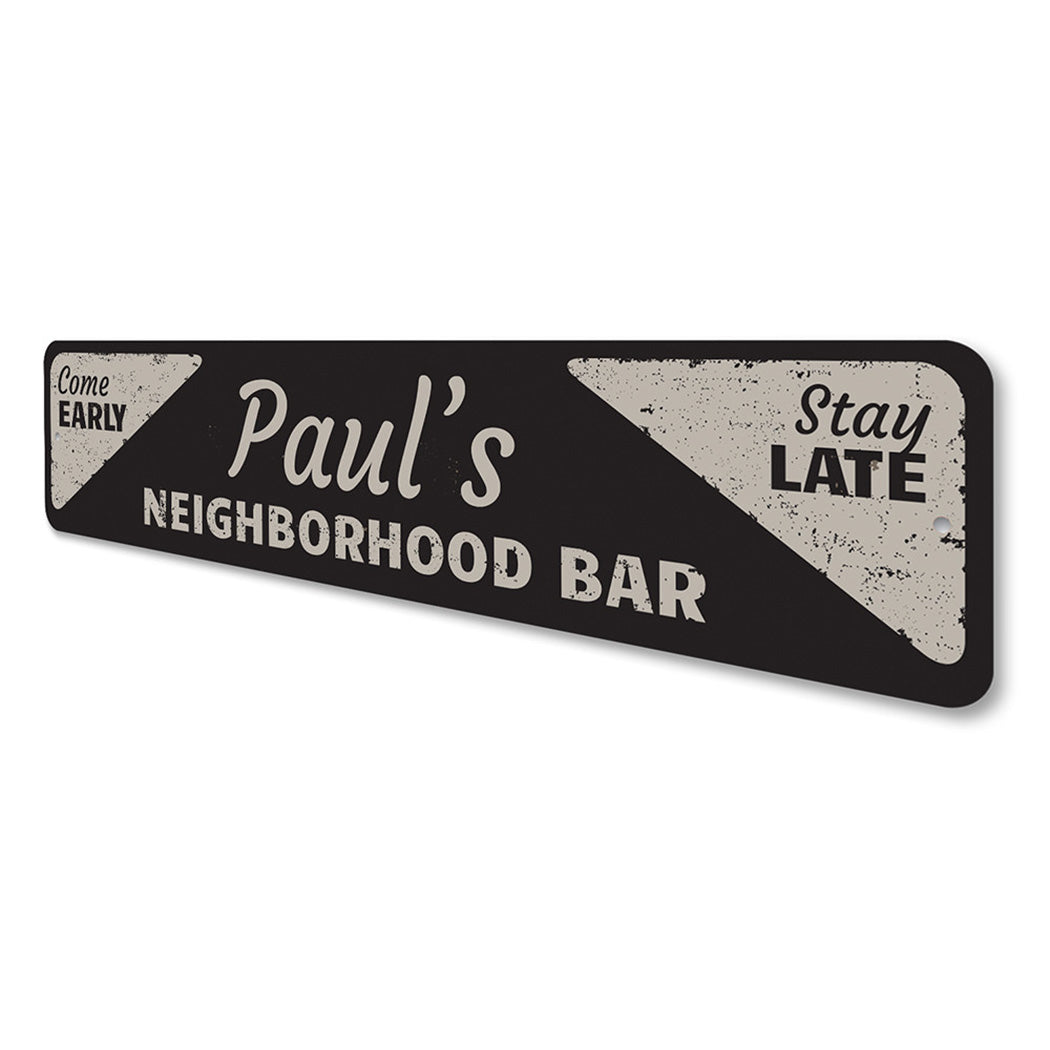 Neighborhood Bar Sign
