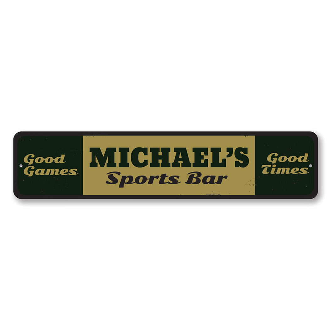 Sports Bar Metal Sign
