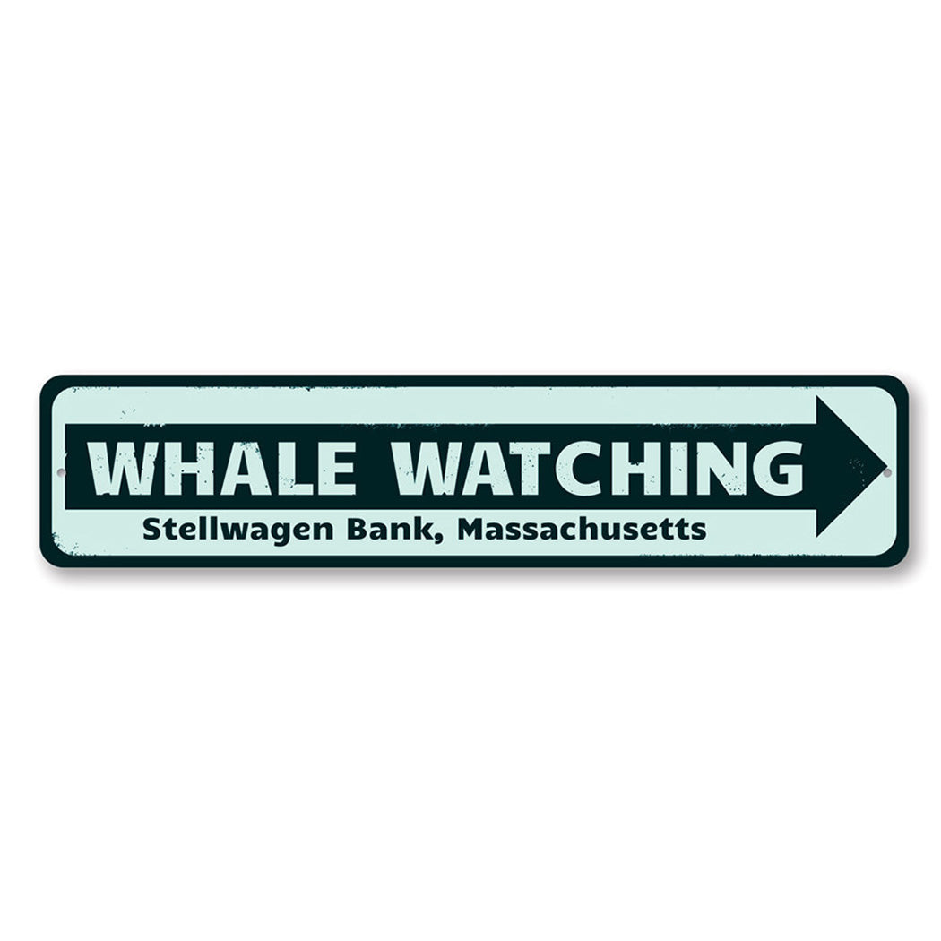 Whale Watching Location Sign