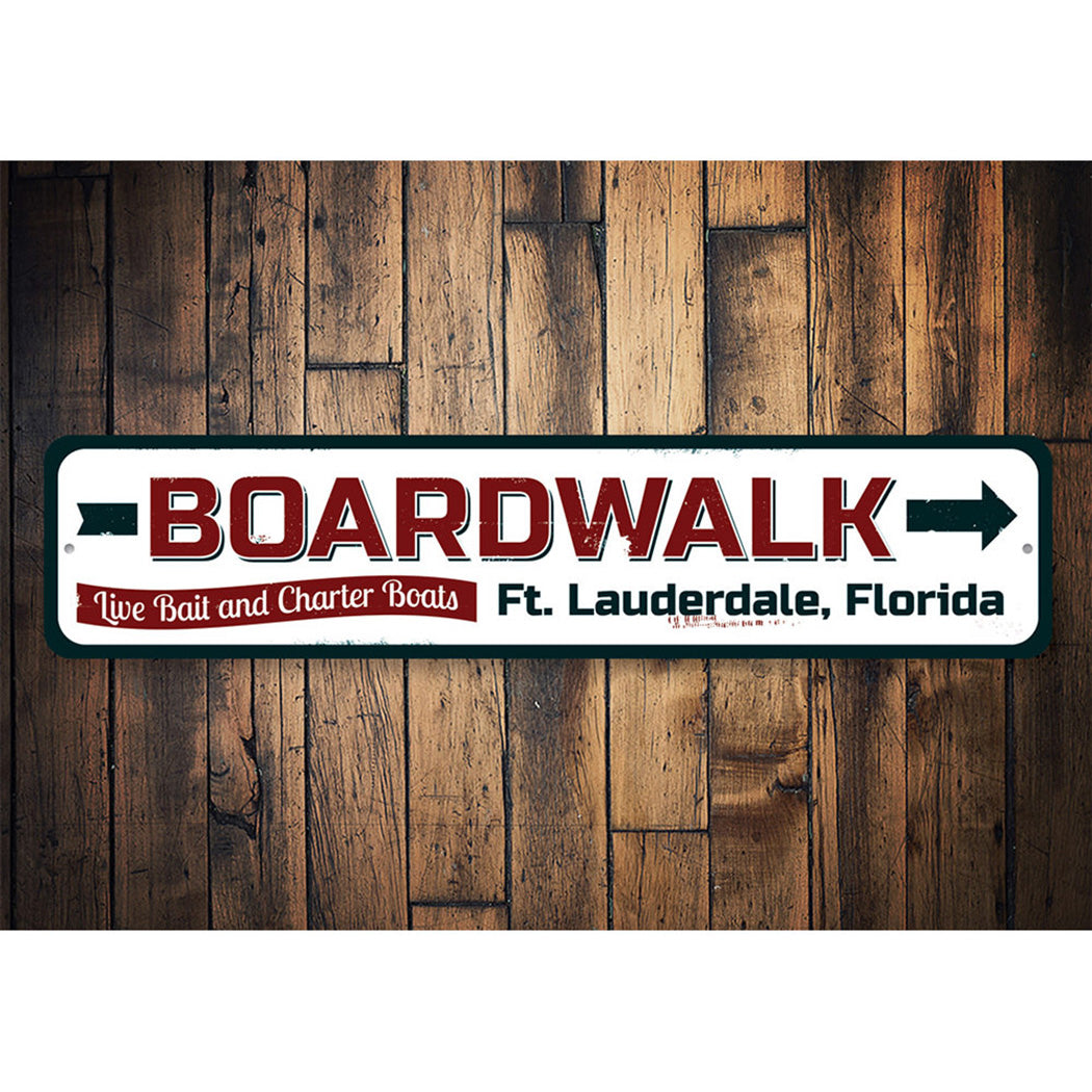 Boardwalk Arrow Sign