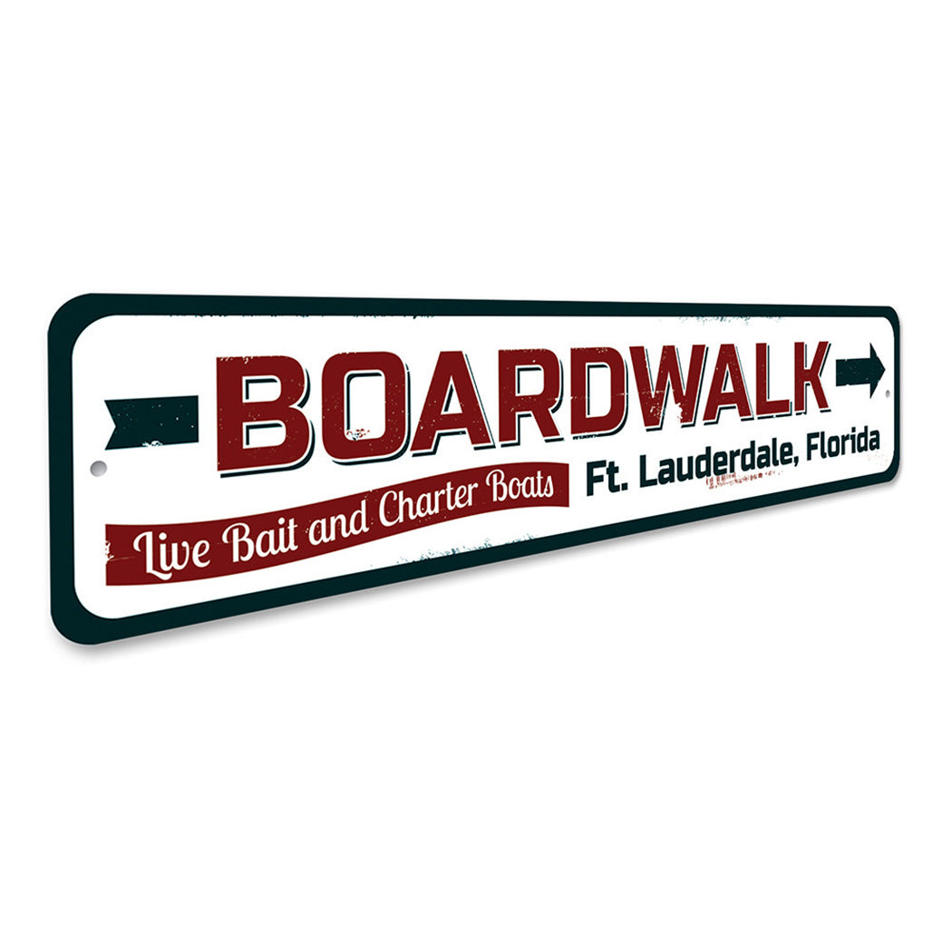 Boardwalk Arrow Sign
