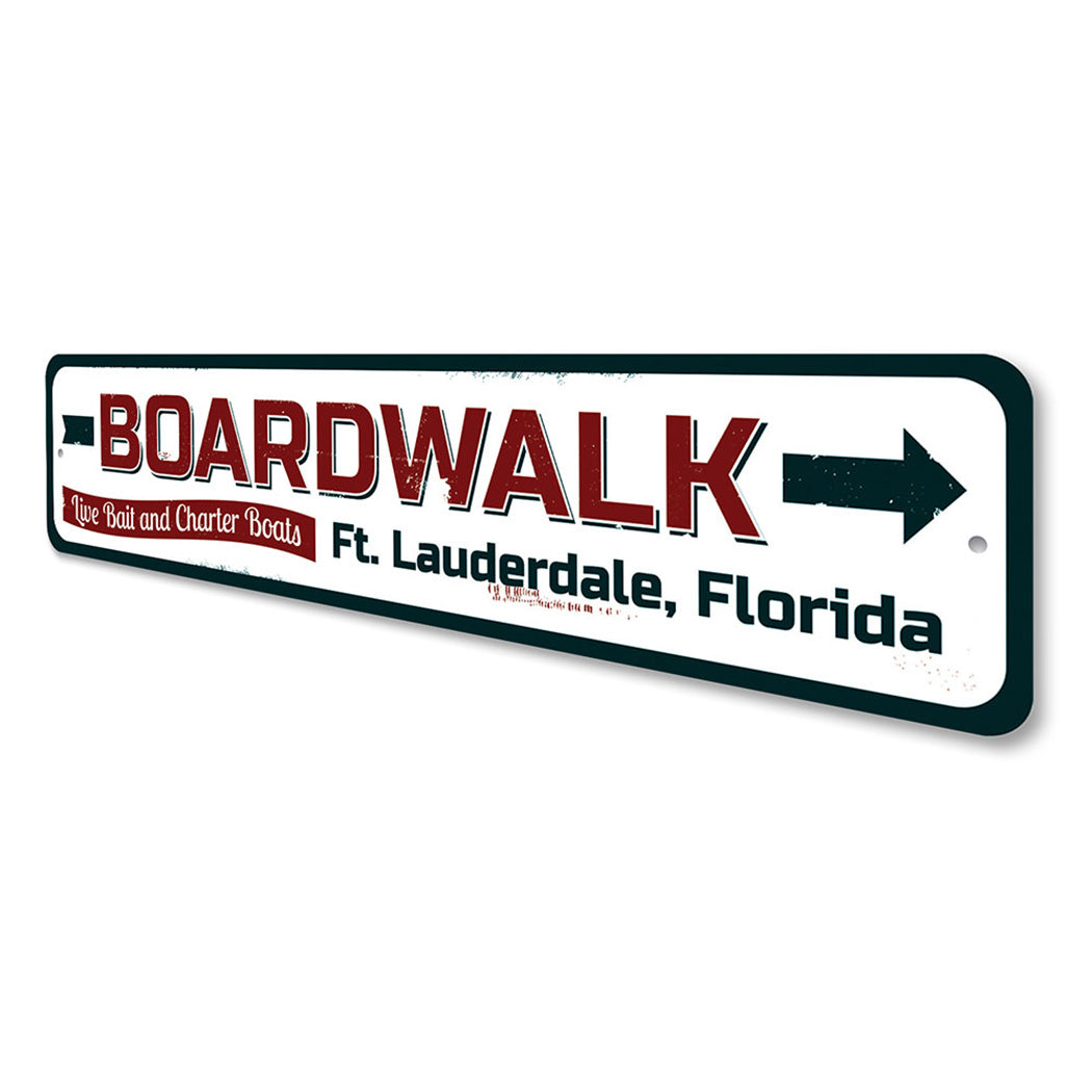 Boardwalk Arrow Sign