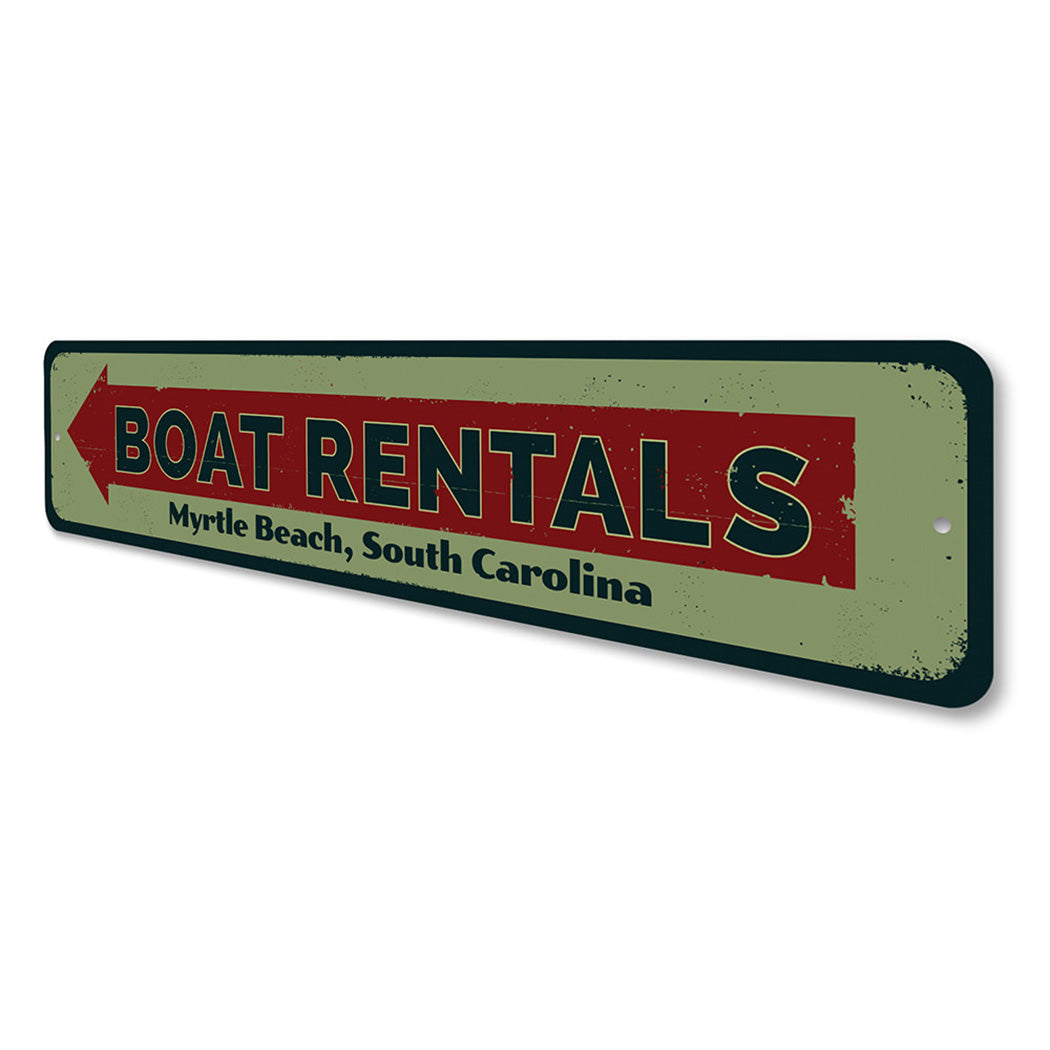 Boat Rentals Sign