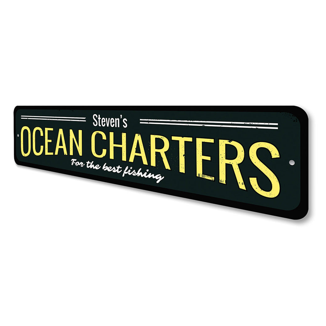 Ocean Charters Sign