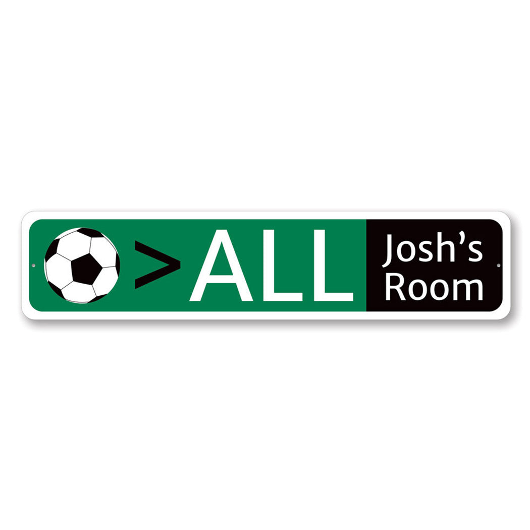 Soccer Metal Sign