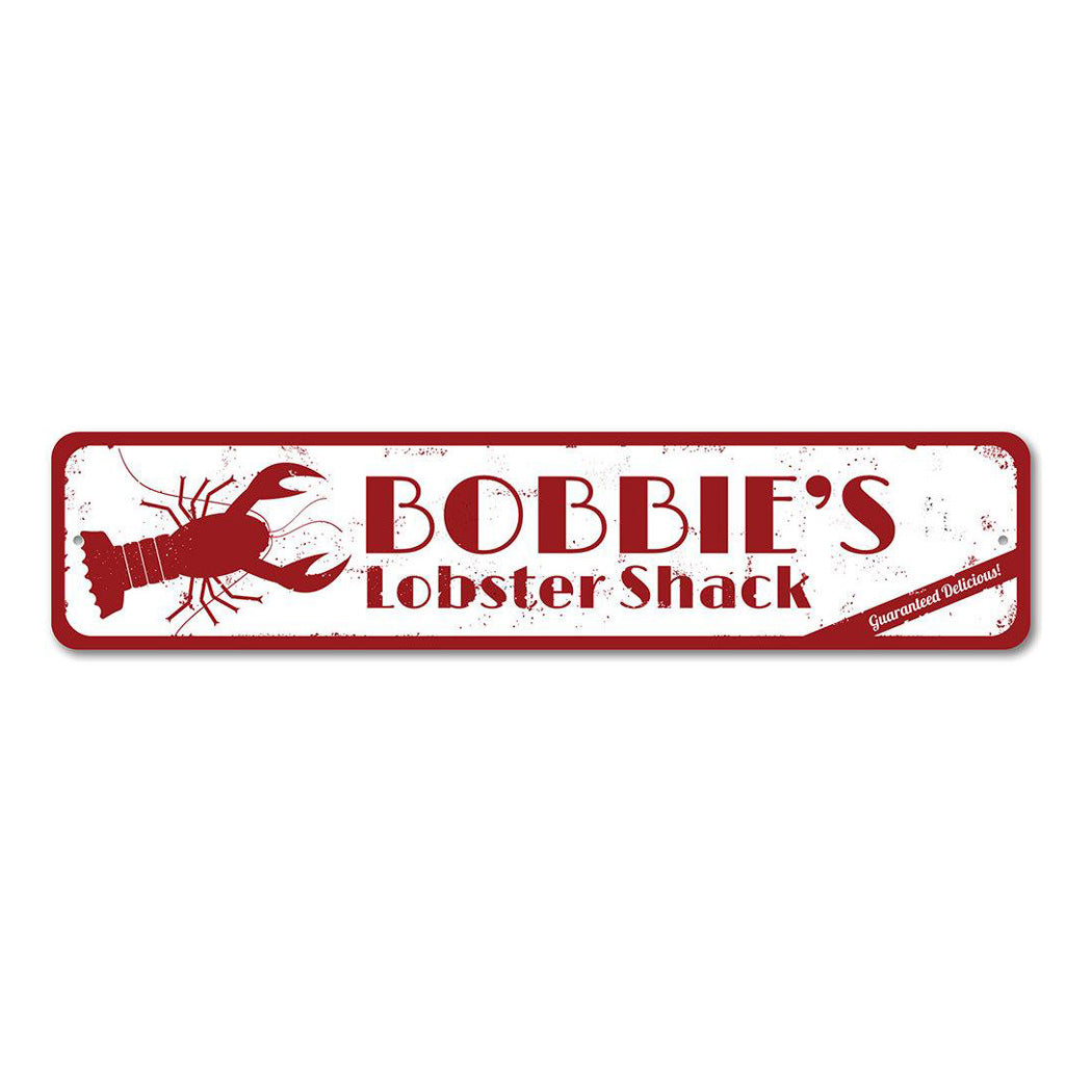 Fresh Lobster Metal Sign
