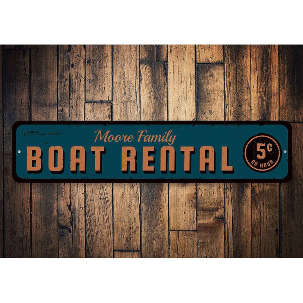 5 cent Boat Rental Sign