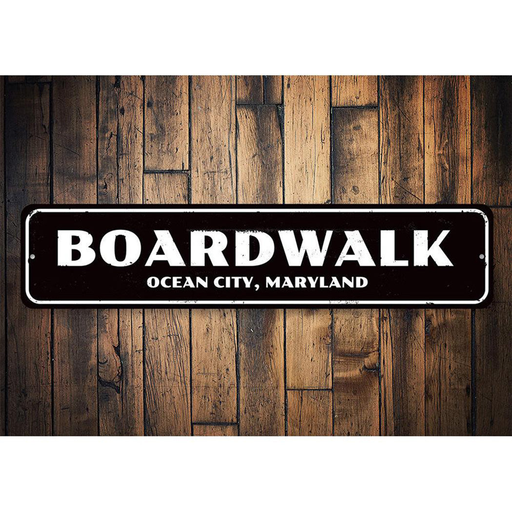 City Name Boardwalk Sign
