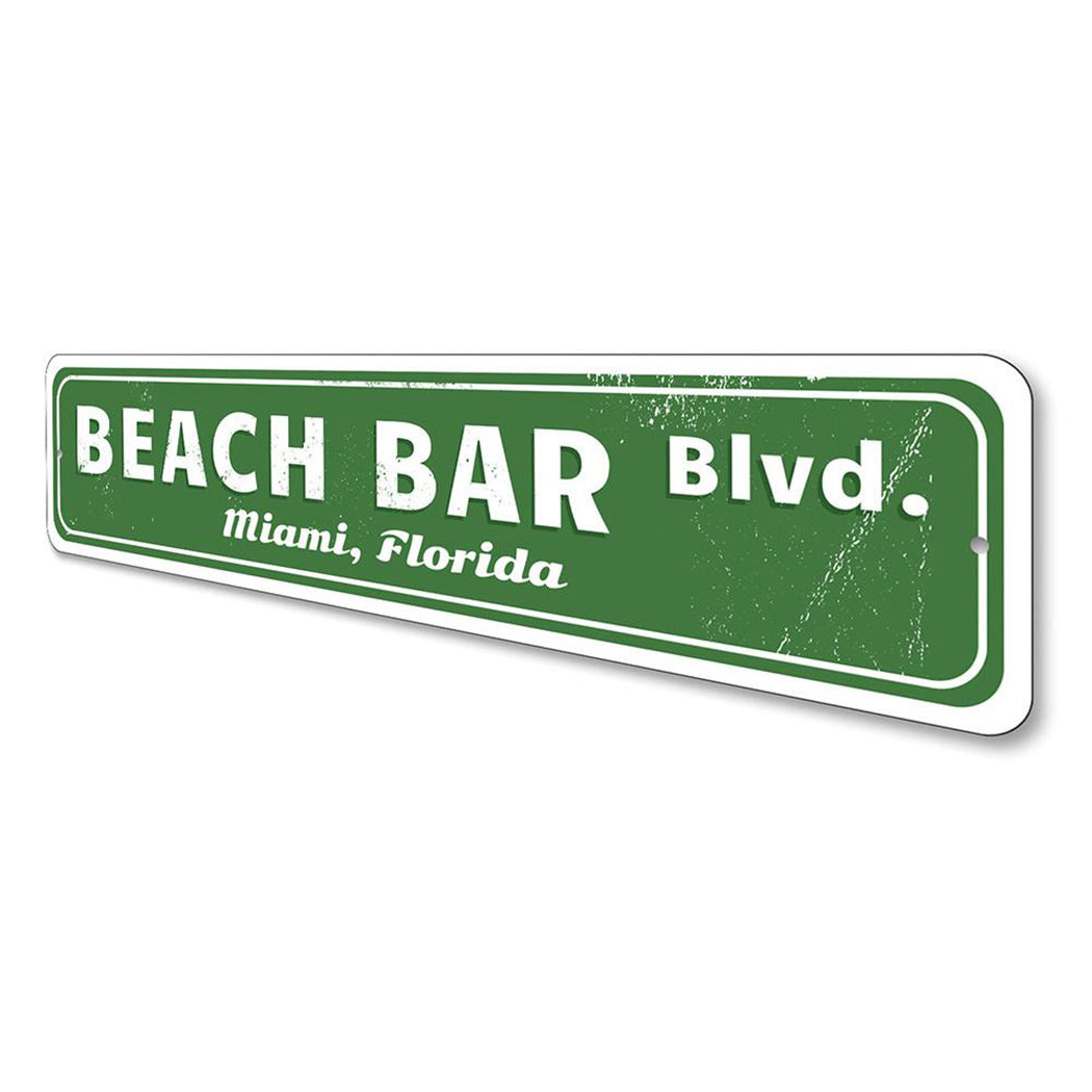 Beach Bar Street Sign