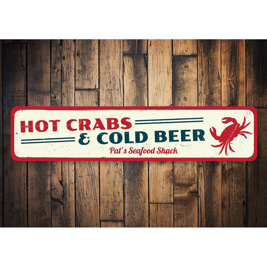 Hot Crabs & Cold Beer Sign