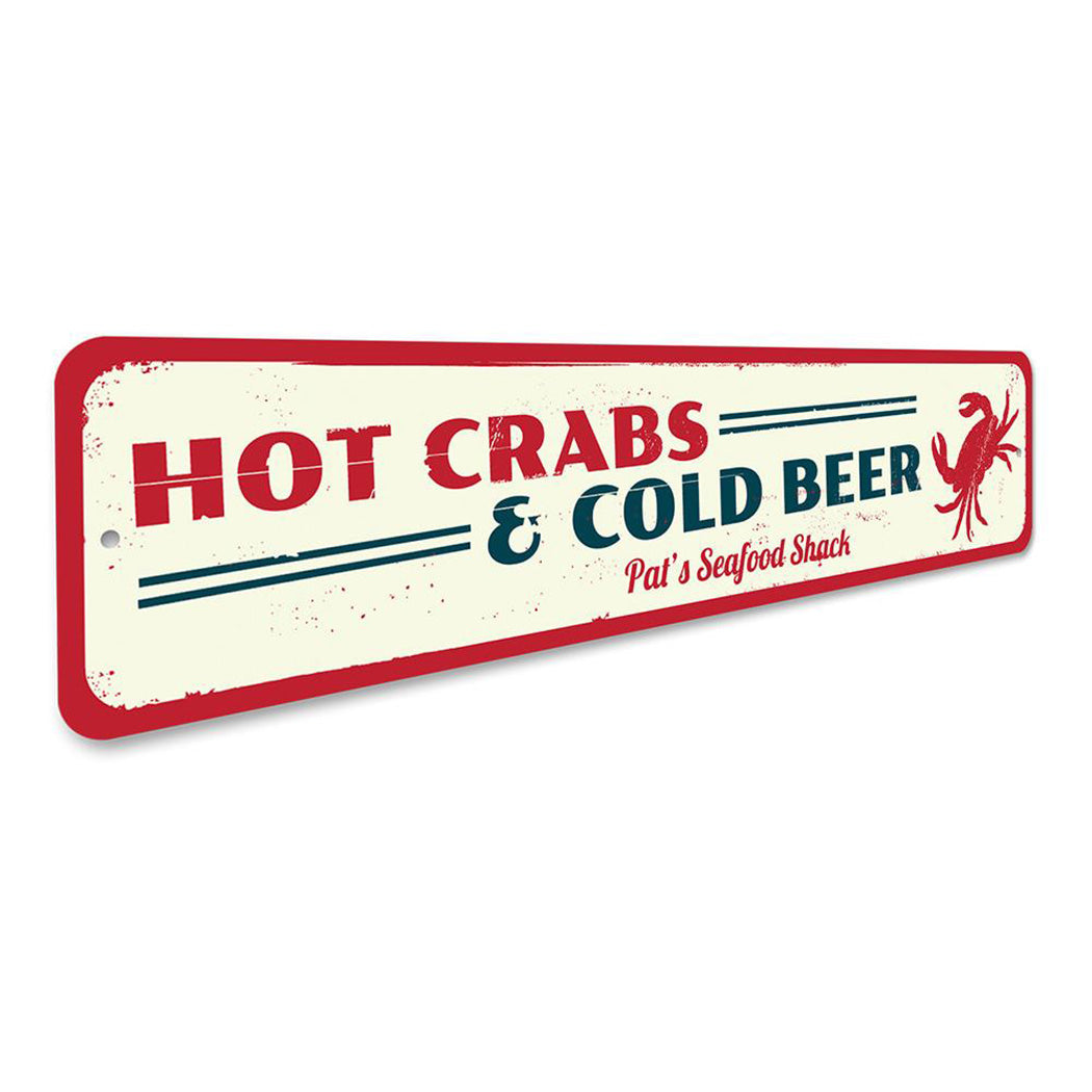 Hot Crabs & Cold Beer Sign
