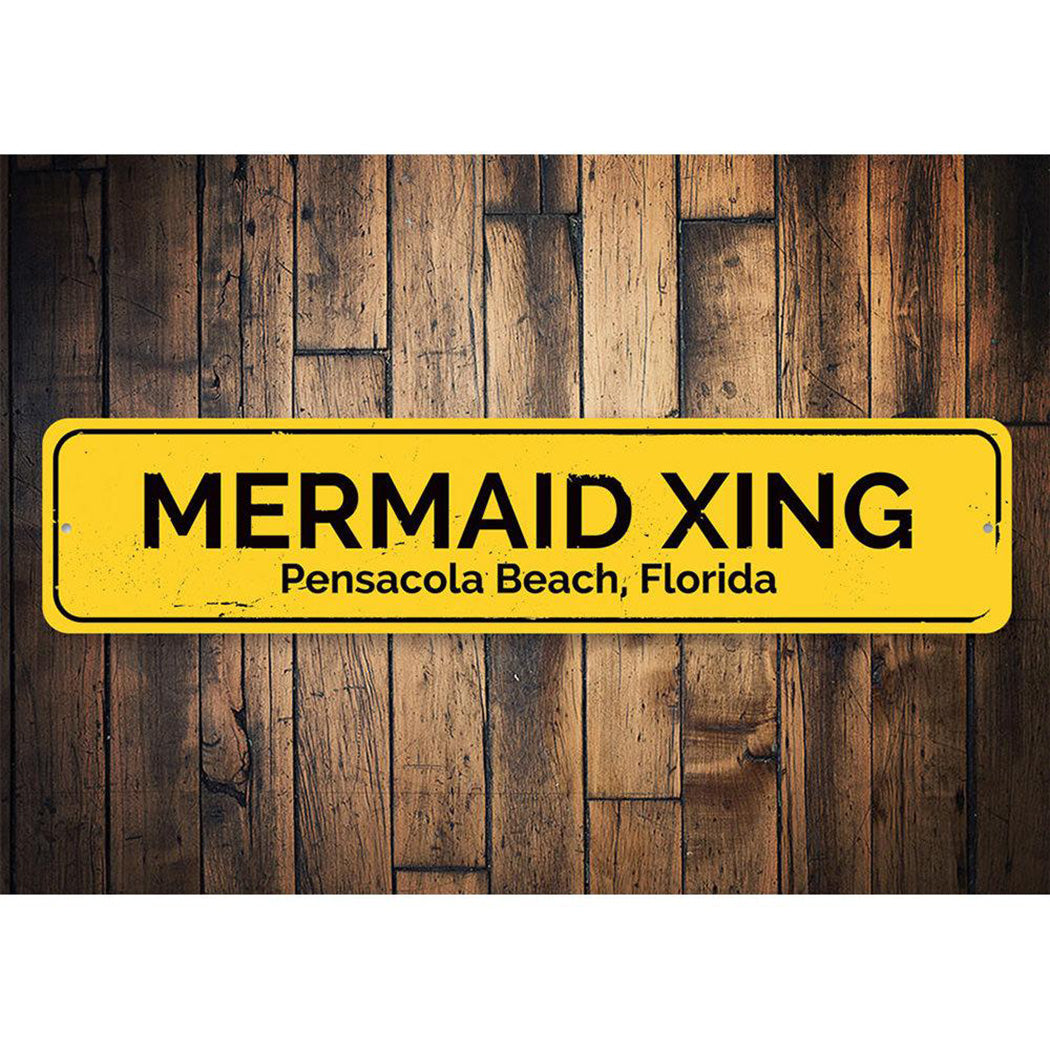 Mermaid Crossing Sign