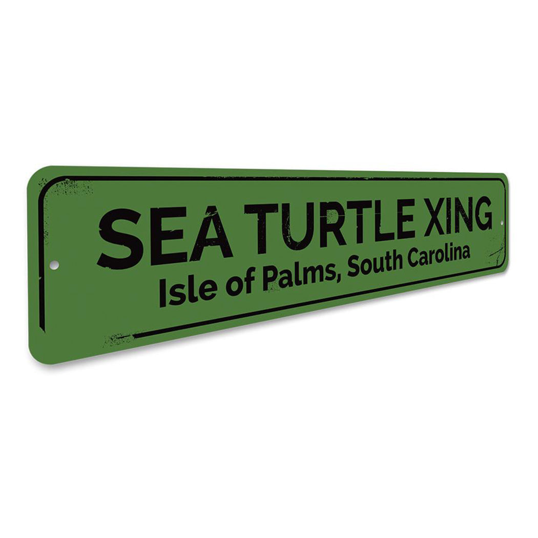 Sea Turtle Crossing Sign