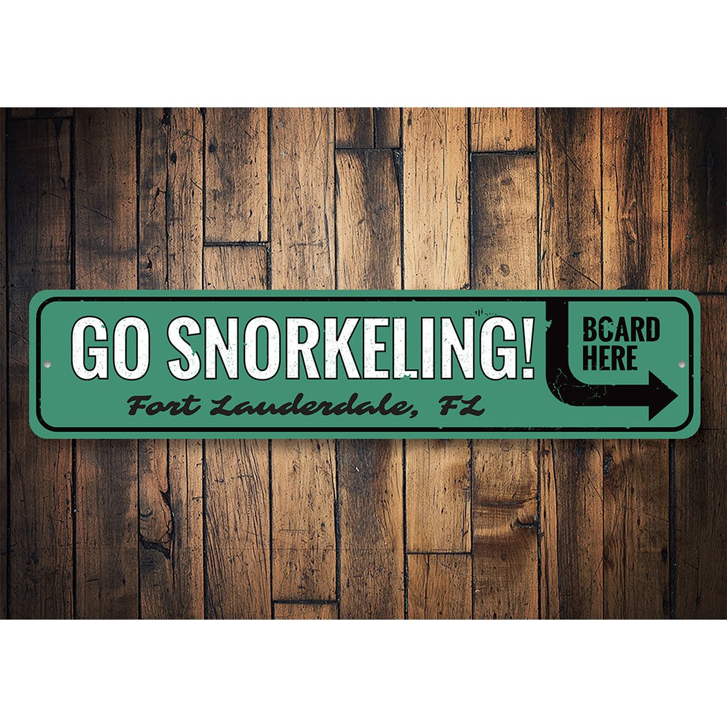 Go Snorkeling Sign