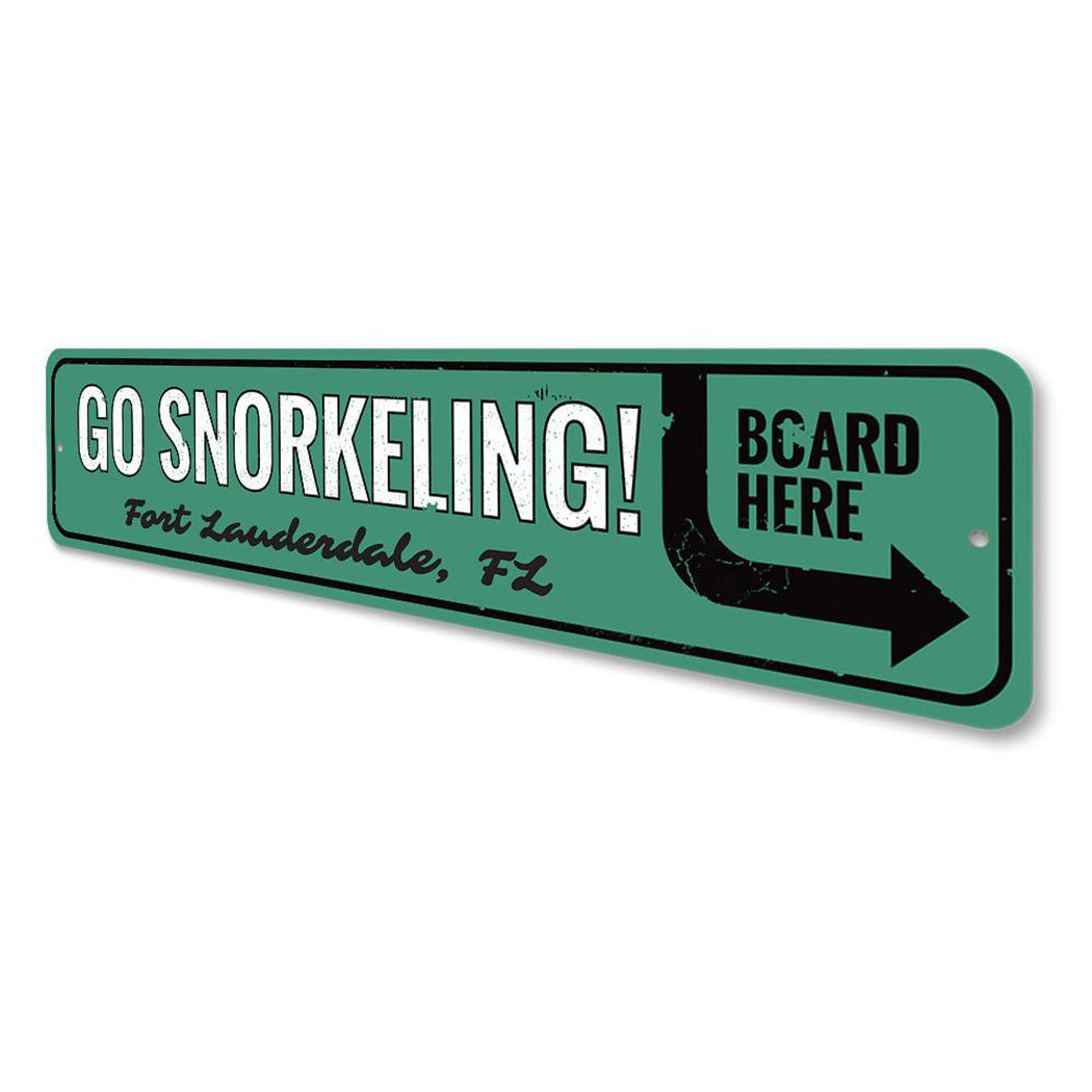 Go Snorkeling Sign