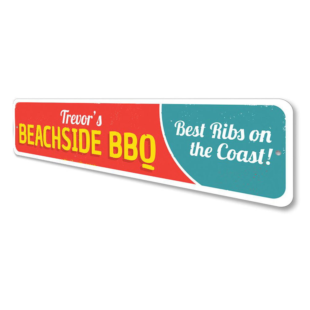 Beachside BBQ Sign