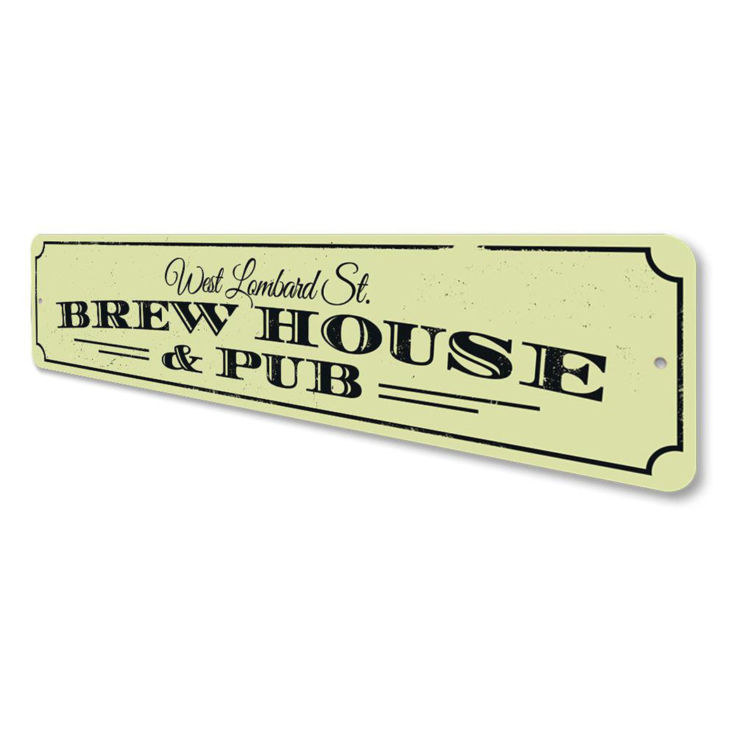 Pub & Brewhouse Address Sign