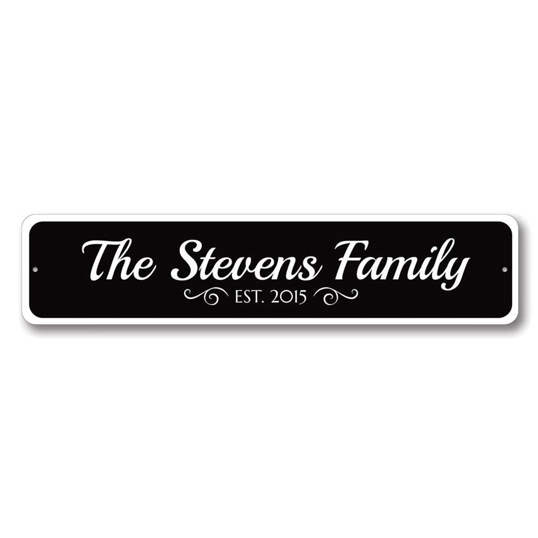 Family Est. Date Metal Sign