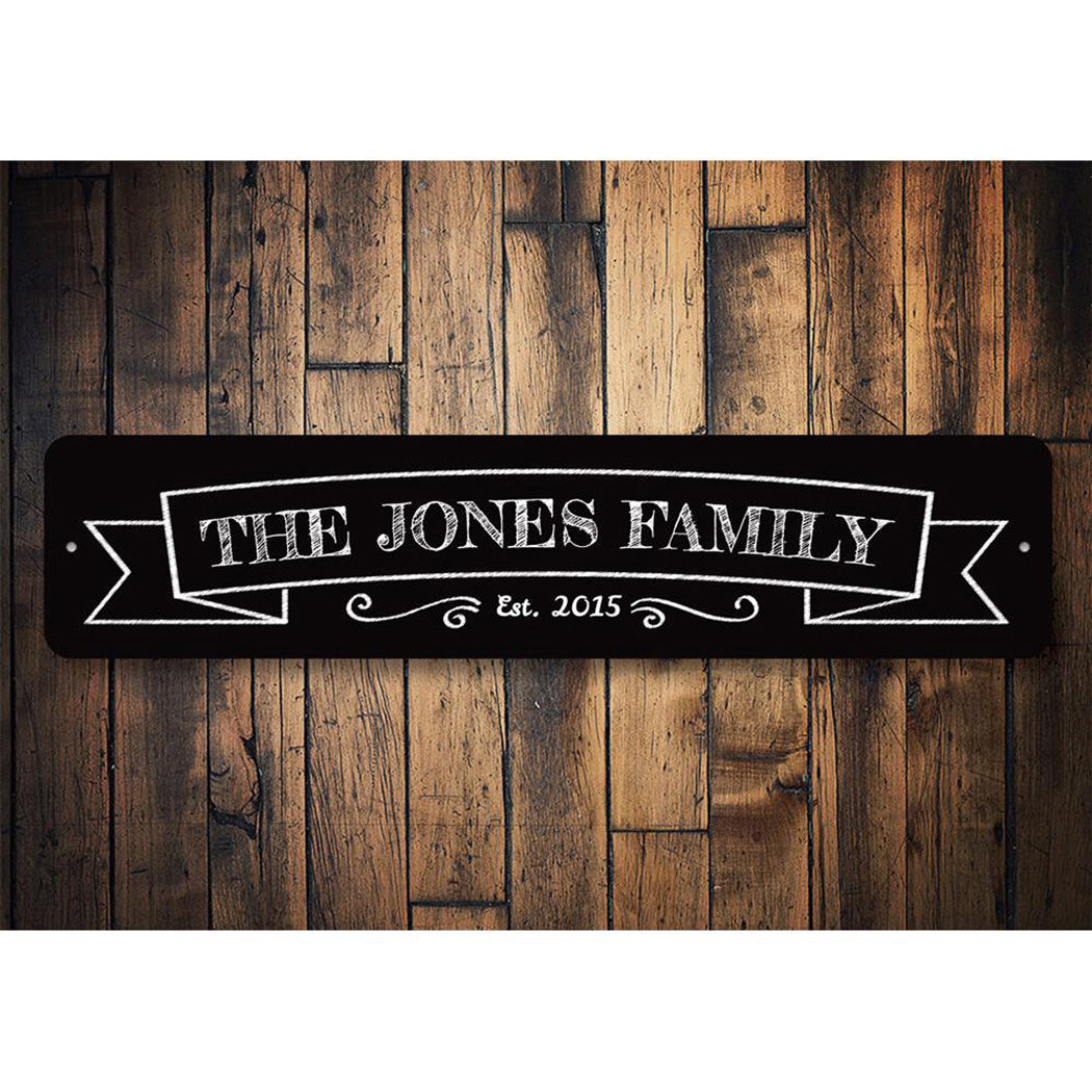 Family Name Banner Sign