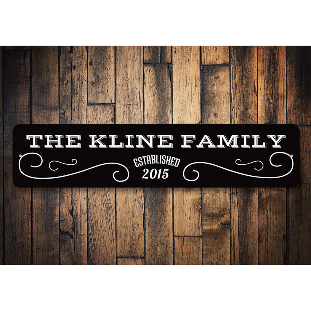 Family Name Door Sign