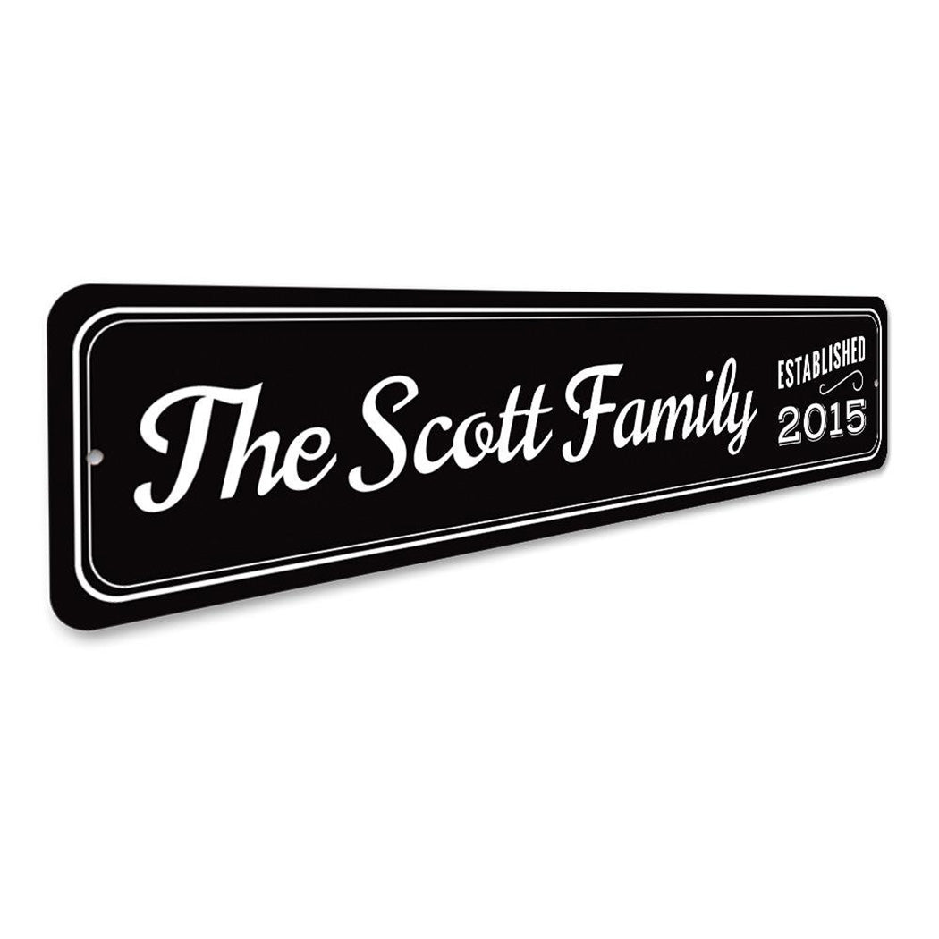 Last Name Family Sign