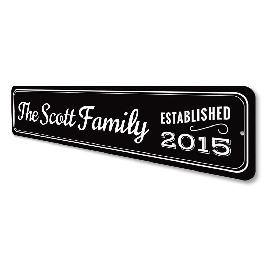 Last Name Family Sign
