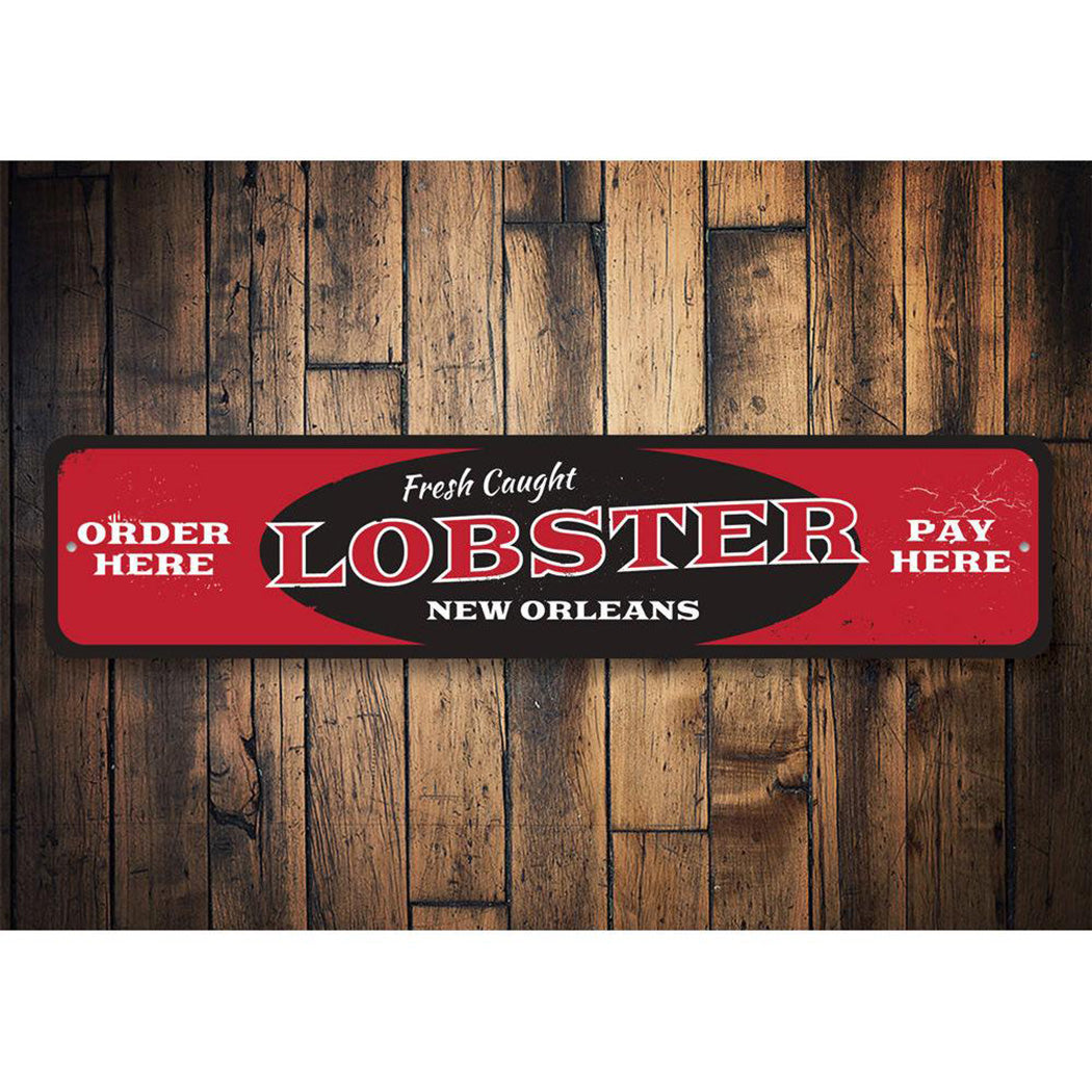 Fresh Caught Lobster Sign