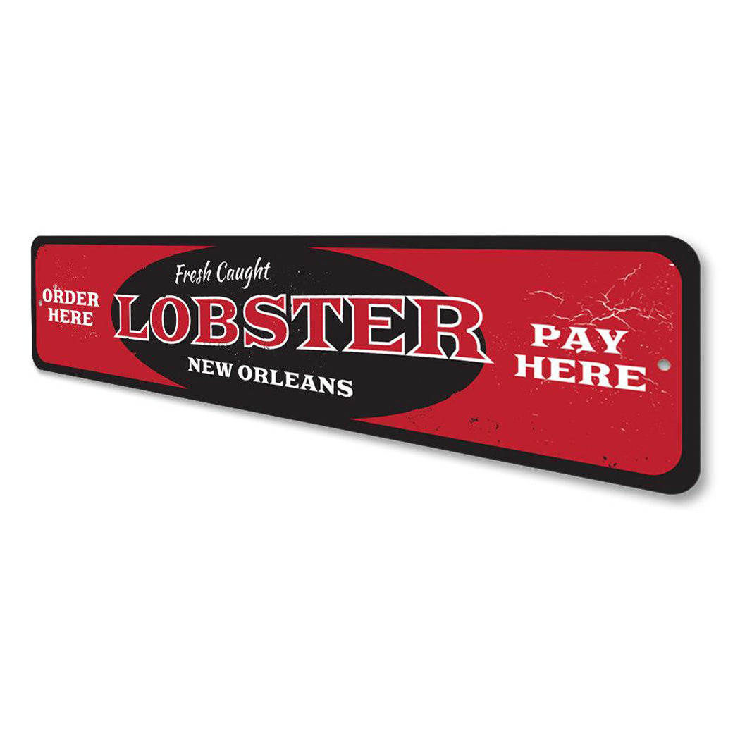 Fresh Caught Lobster Sign