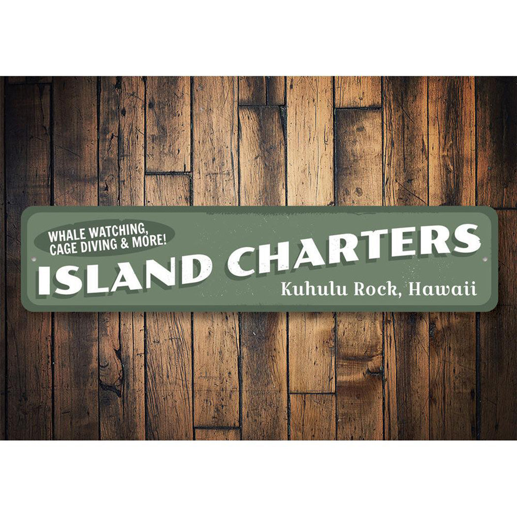 Island Charters Sign