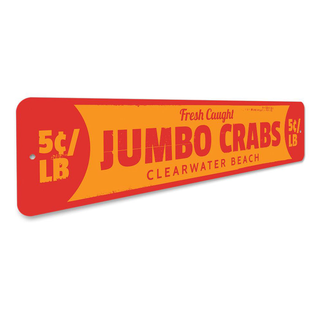 Jumbo Crabs Sign