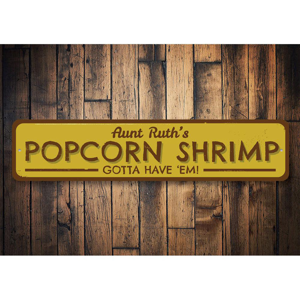 Popcorn Shrimp Sign