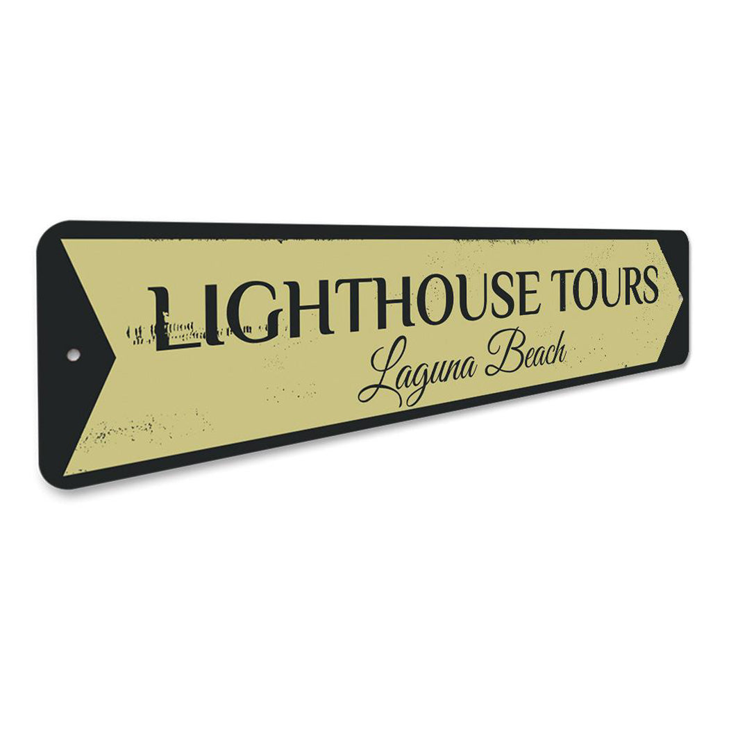 Lighthouse Tours Sign