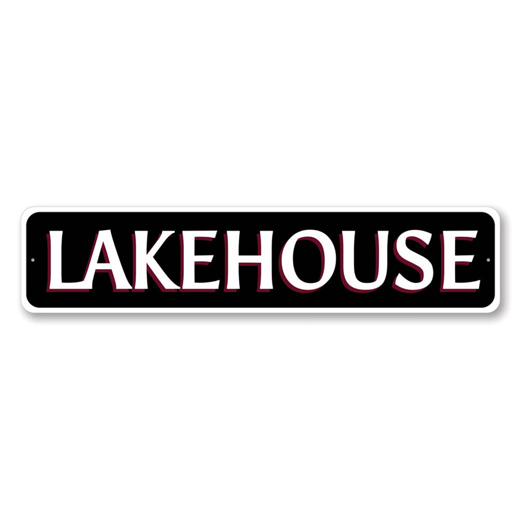 Lake House Metal Sign