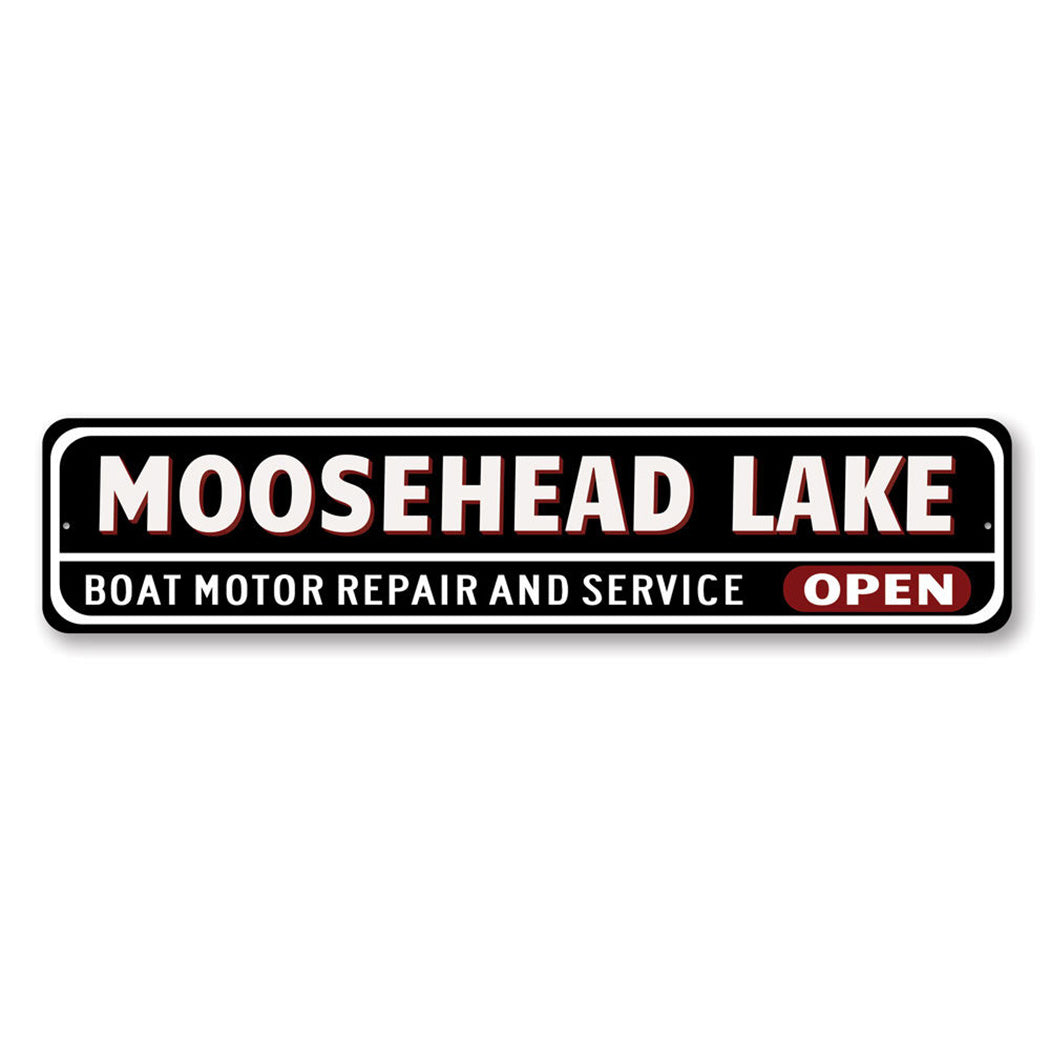 Boat Repair Metal Sign