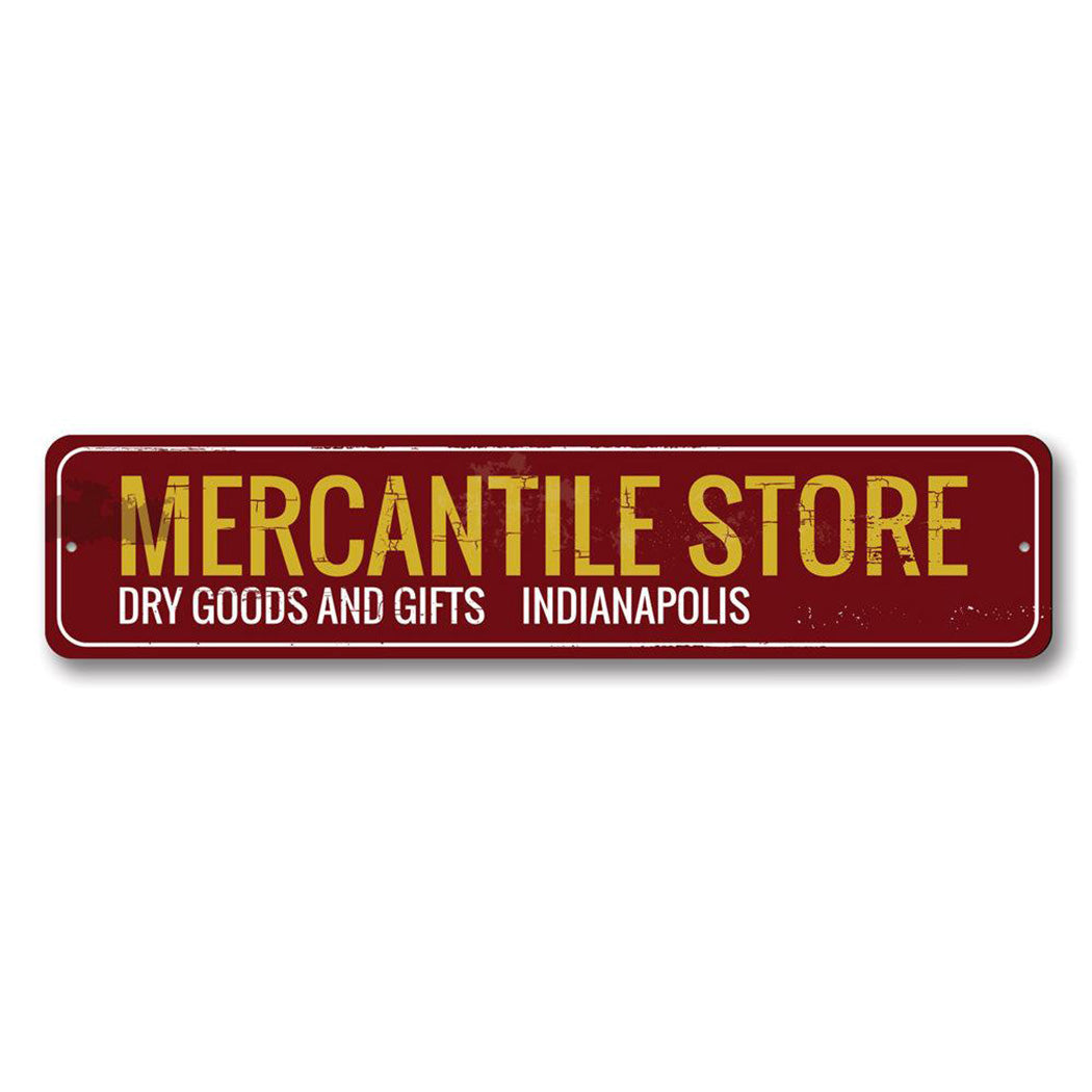 Mercantile Store Metal Sign