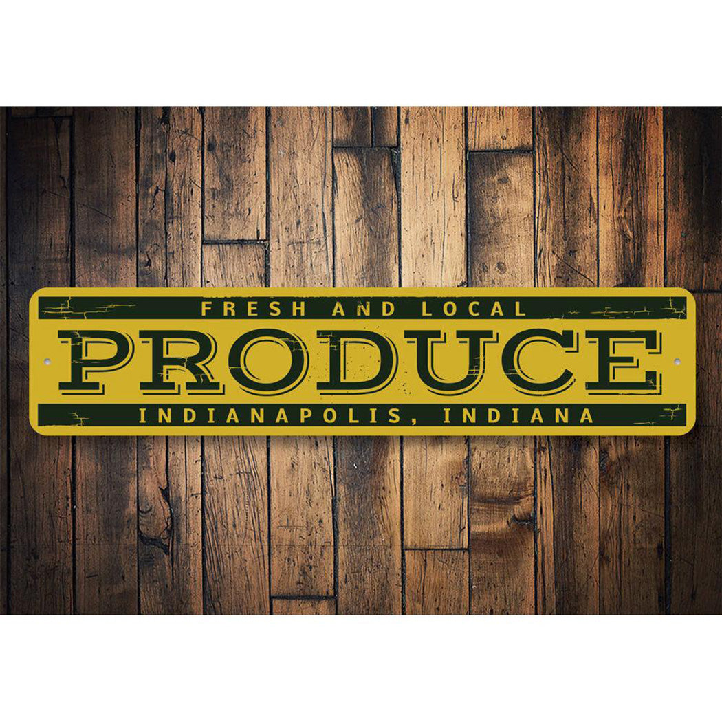 Fresh & Local Produce Sign