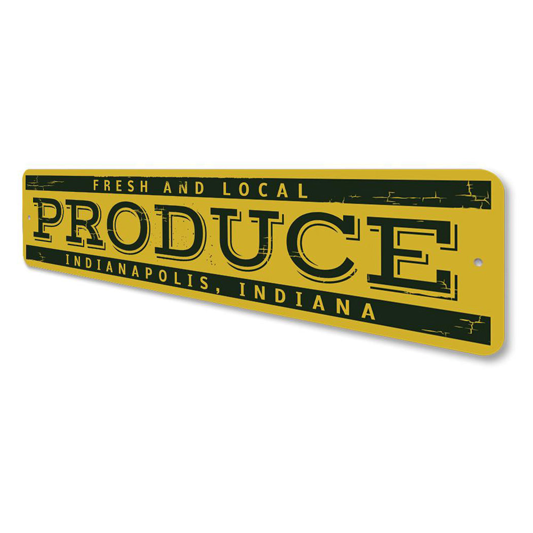 Fresh & Local Produce Sign