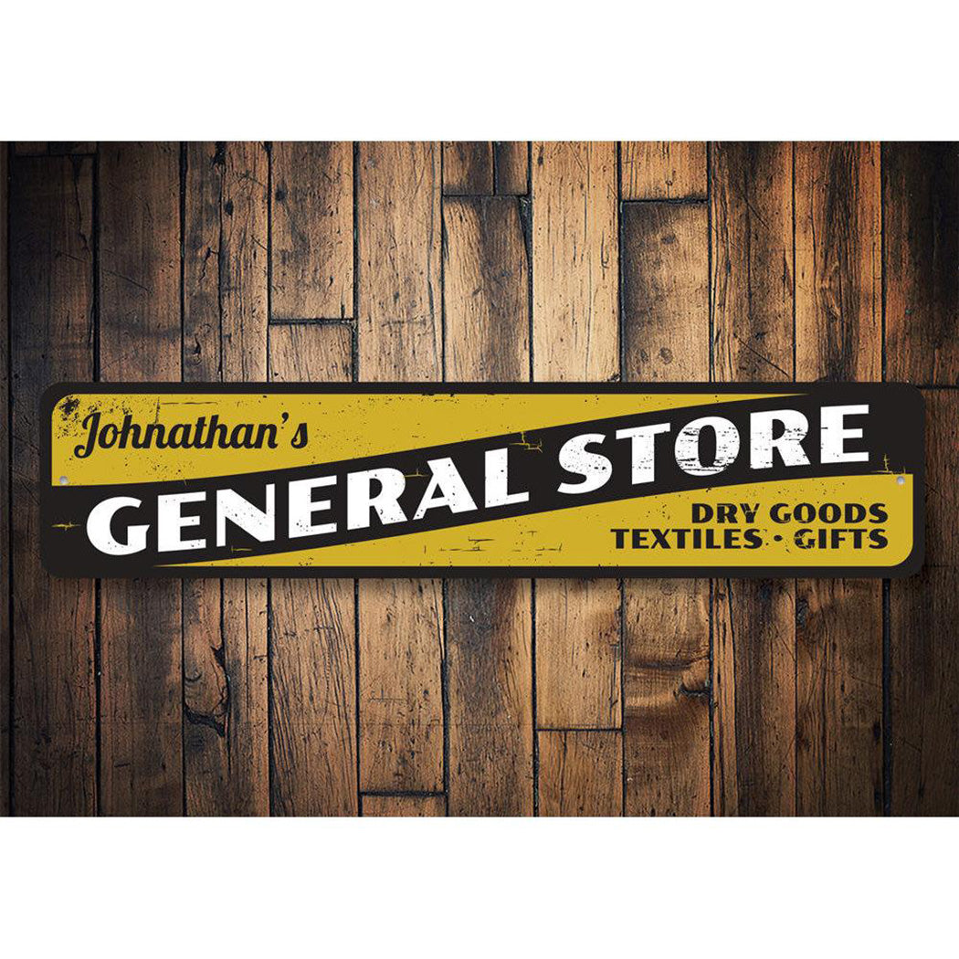 General Store Dry Goods Sign