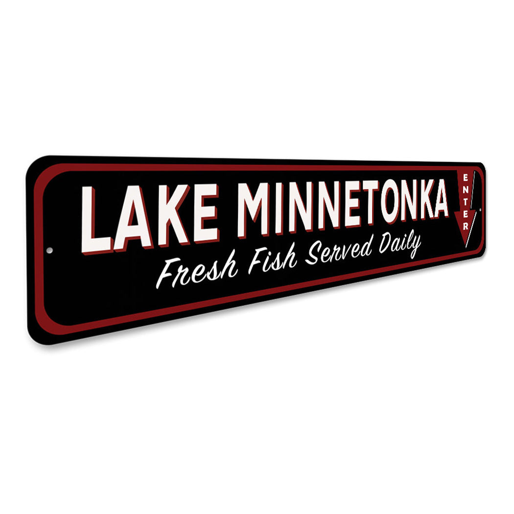 Fresh Fish Lake Sign