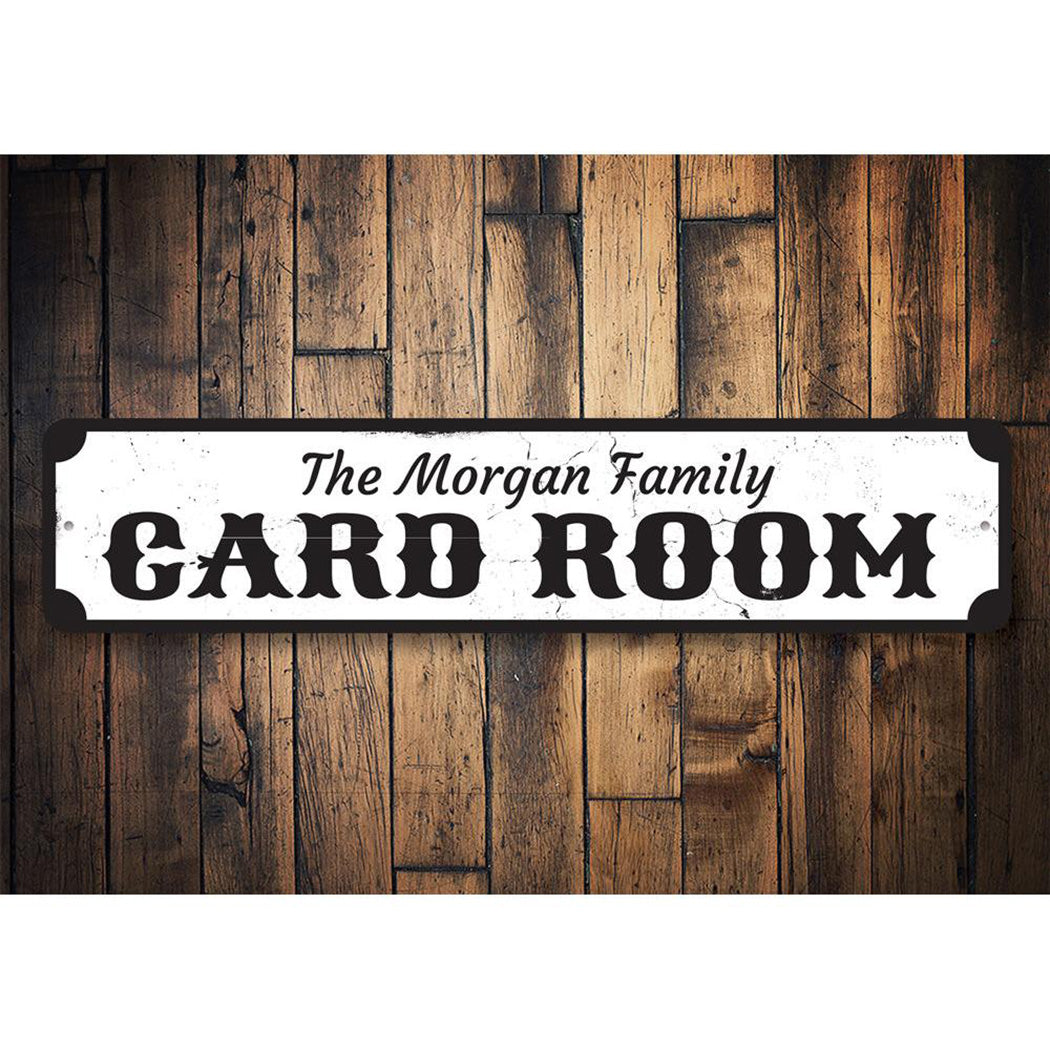 Card Room Sign