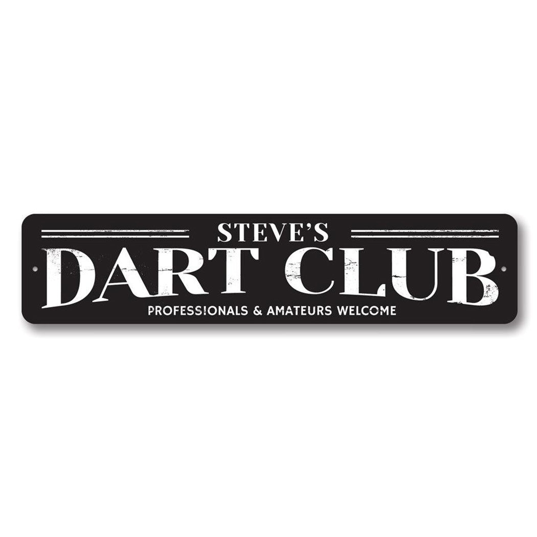 Dart Club Metal Sign