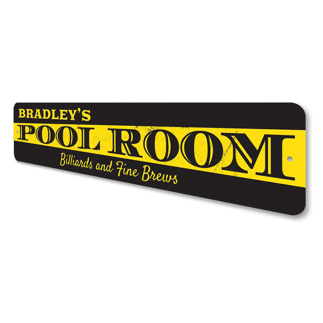 Pool Room Sign