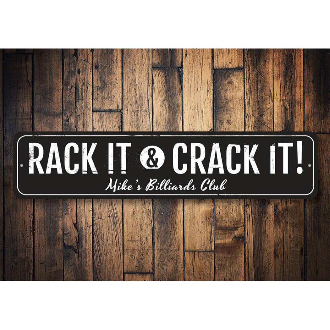 Rack It & Crack It Sign