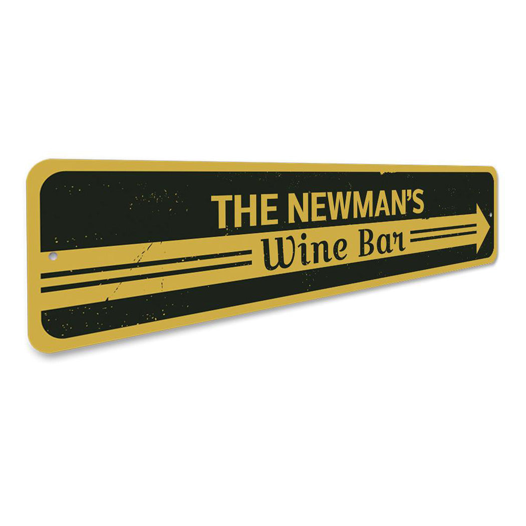 Wine Bar Arrow Sign