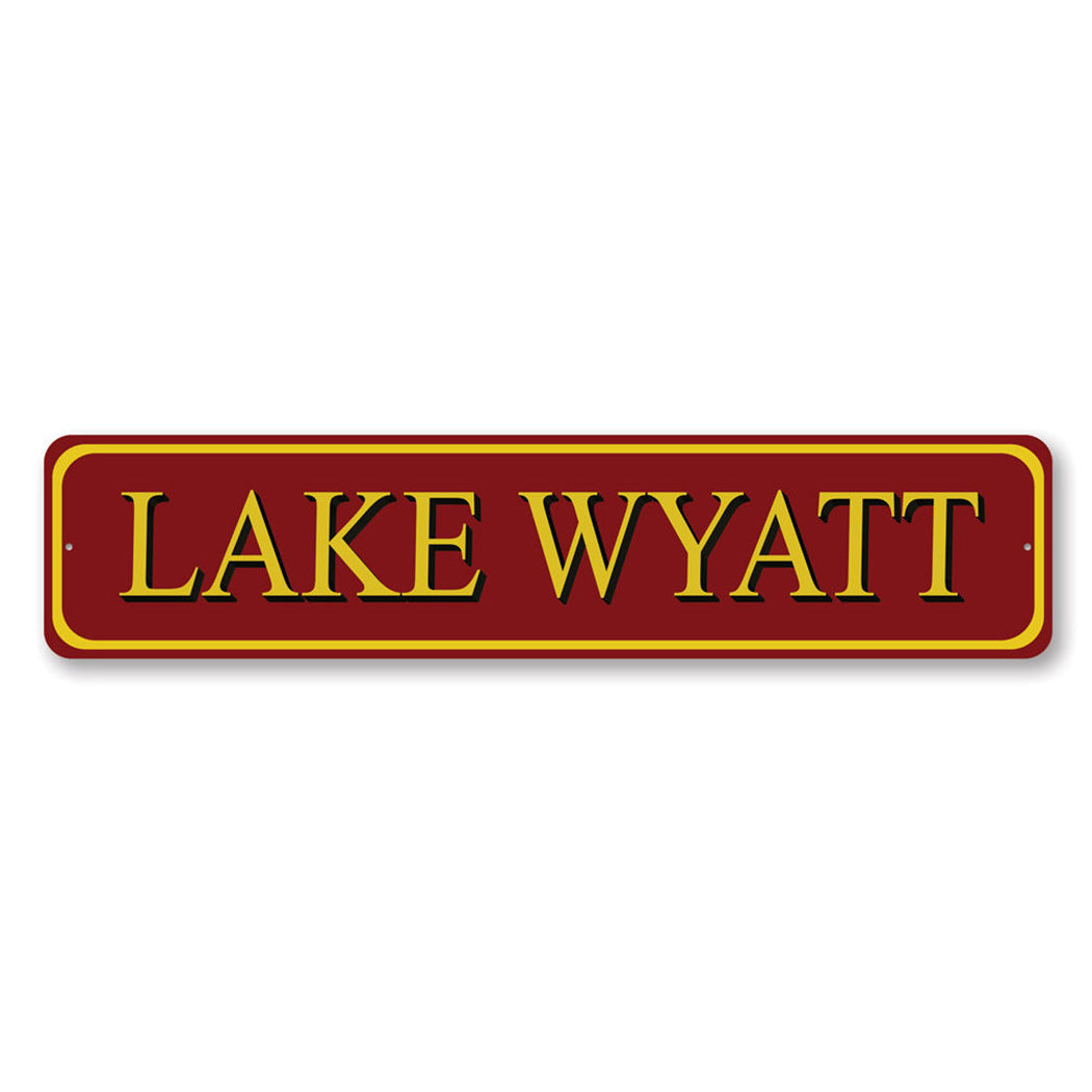 Lake House Door Metal Sign